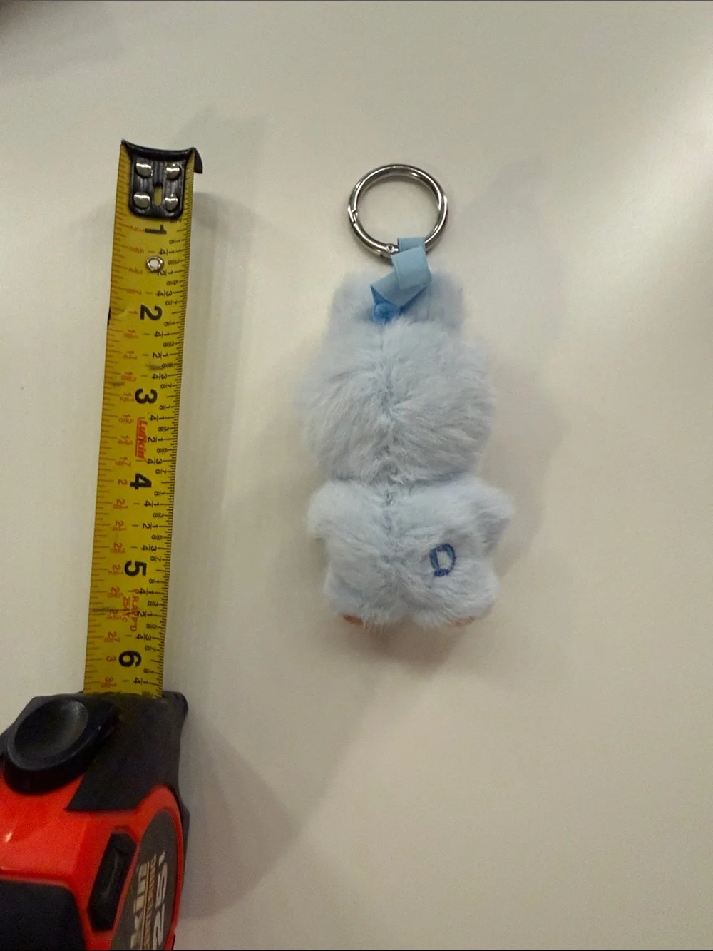 LABUBU Blue “D” Keychain